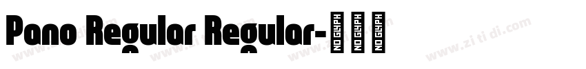 Pano Regular Regular字体转换